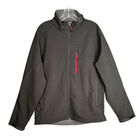 Kirkland Mens Jacket Large Softshell Lightweight Black Fall Winter Golf Business - Picture 1 of 10